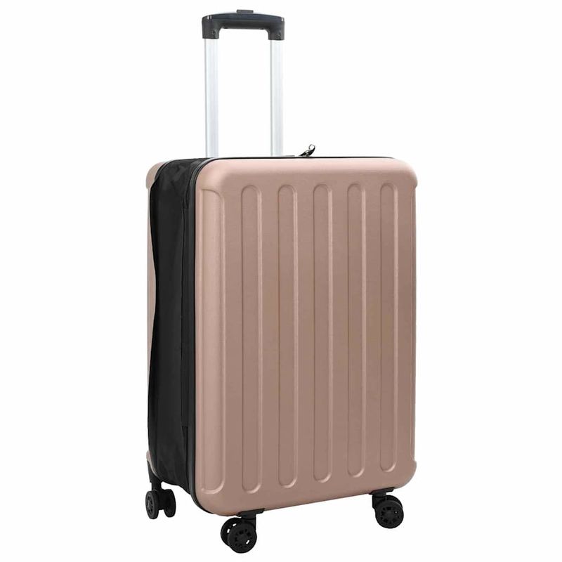 Valigia con blocco oro rosa 43 x 27 x 66 cm Plastica ABS vidaXL