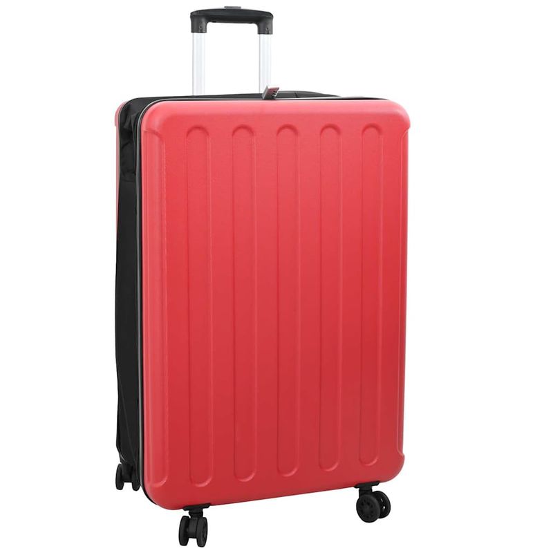 Valigia con blocco Rosso 50 x 30 x 76 cm Plastica ABS vidaXL