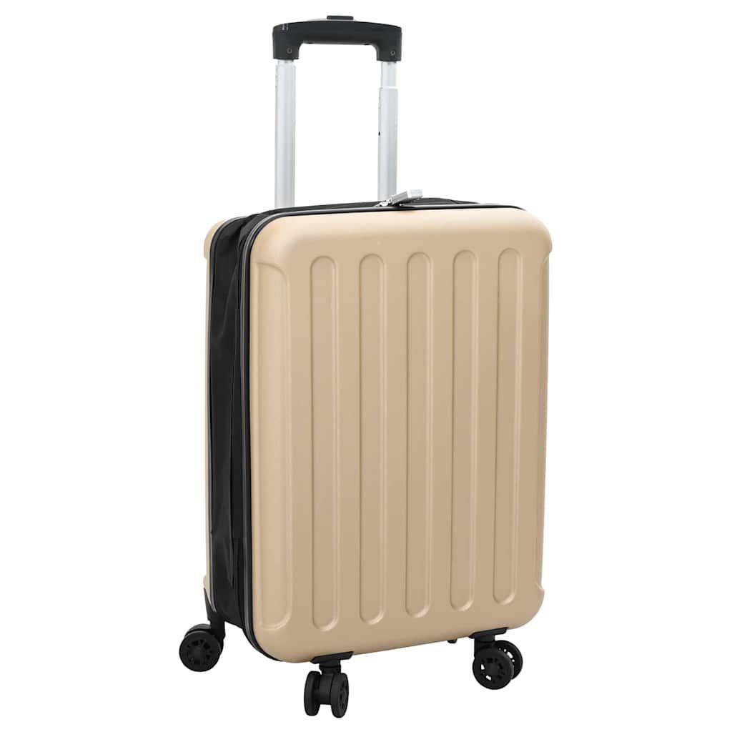 Valigia con blocco Champagne 34 x 23 x 55.5 cm Plastica ABS vidaXL