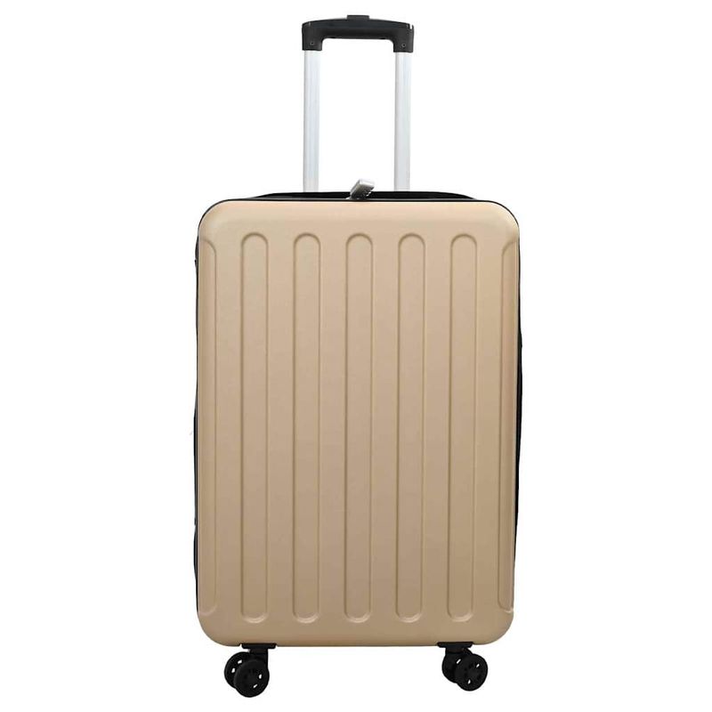 Valigia con blocco Champagne 34 x 23 x 55.5 cm Plastica ABS vidaXL
