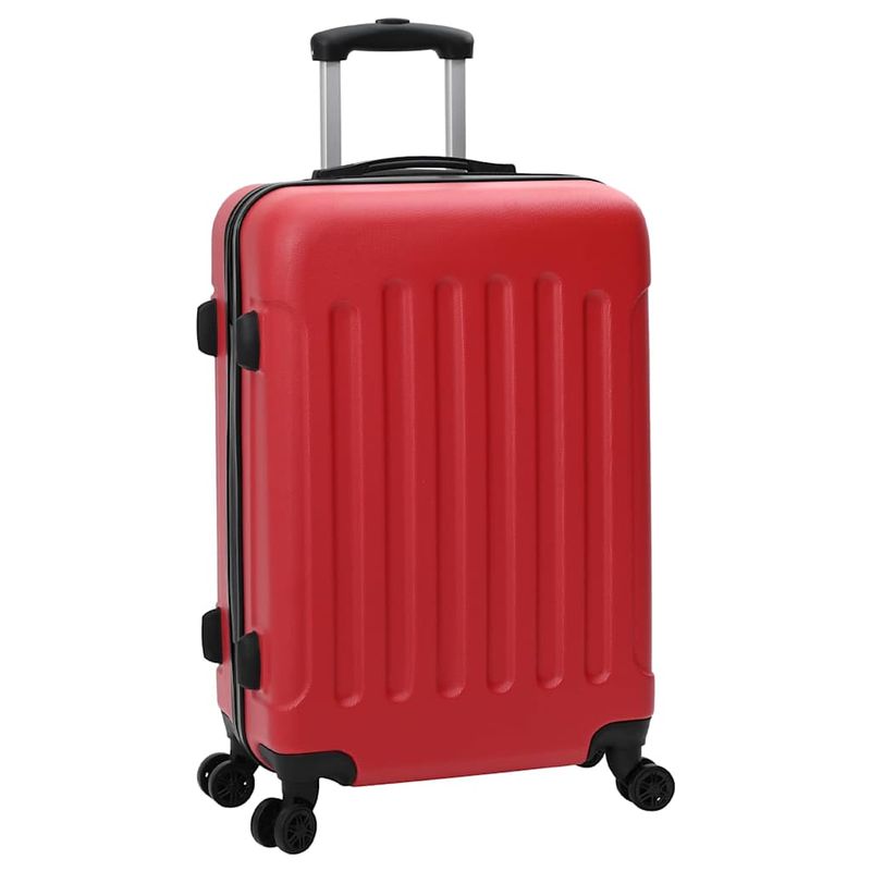 Valigia con blocco 3 pcs Rosso 50 x 31 x 78 cm Plastica ABS vidaXL