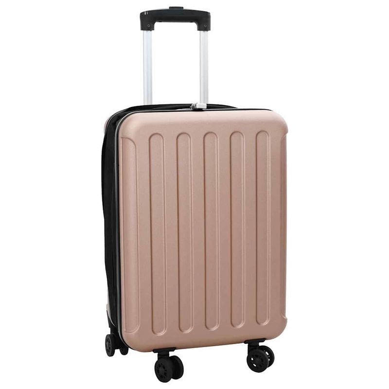 Valigia con blocco oro rosa 34 x 23 x 55.5 cm Plastica ABS vidaXL