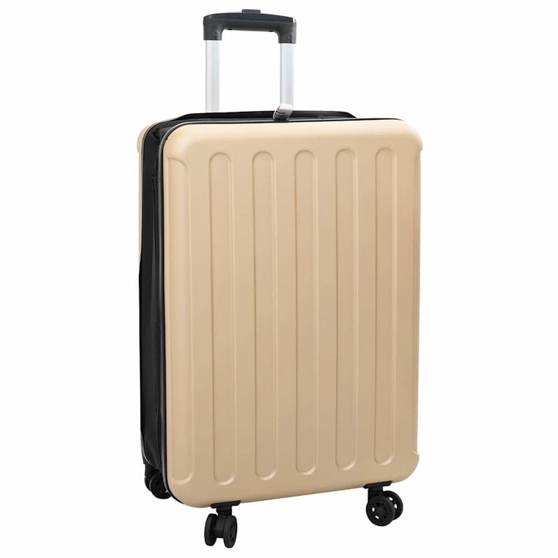 Valigia con blocco Champagne 43 x 27 x 66 cm Plastica ABS vidaXL