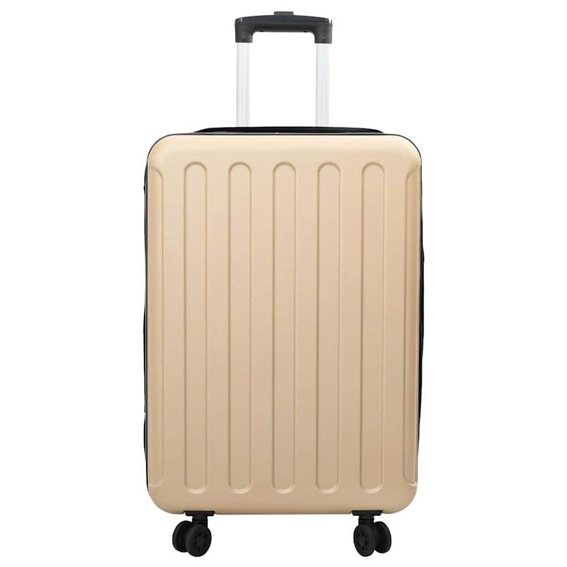 Valigia con blocco Champagne 43 x 27 x 66 cm Plastica ABS vidaXL