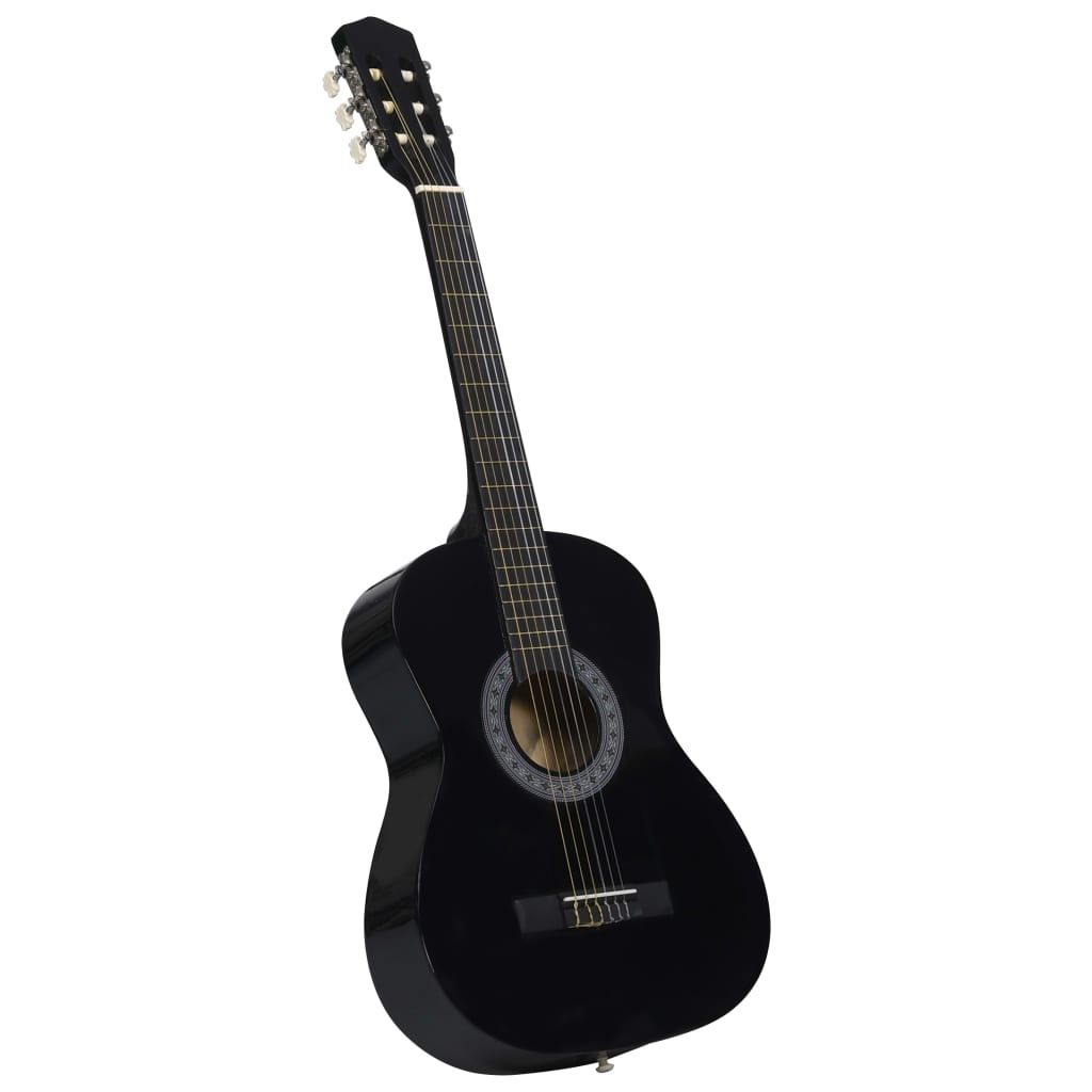 Chitarra Classica per Principianti con Custodia Nera 3/4 36" vidaXL