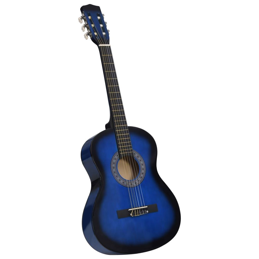 Chitarra Classica per Principianti con Custodia Blu 3/4 36" vidaXL