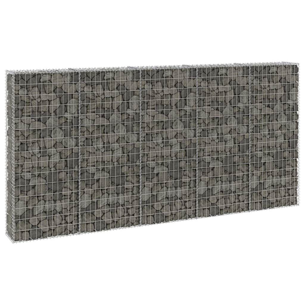 Gabbione con Copertura in Acciaio Zincato 300x30x150 cm vidaXL