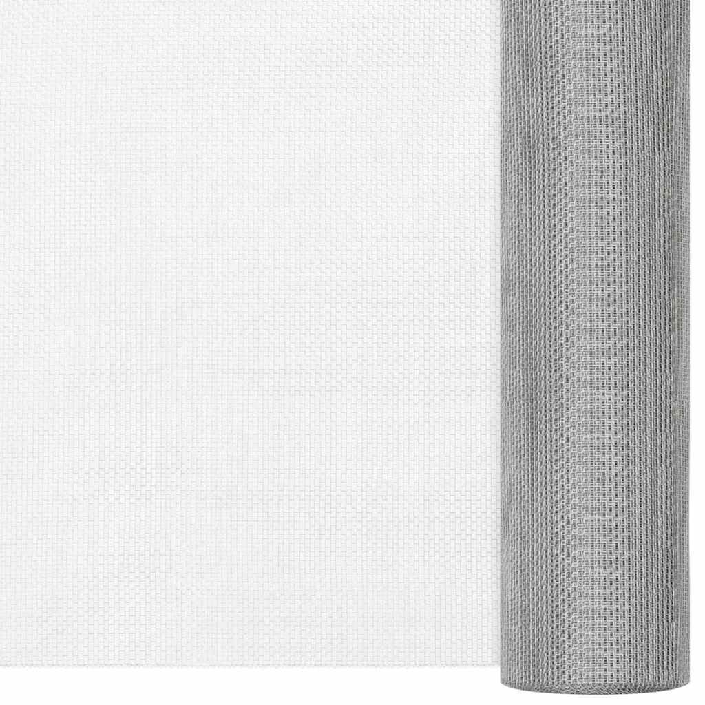 Recinzione in Rete in Acciaio Inossidabile 80x2000 cm Argento vidaXL