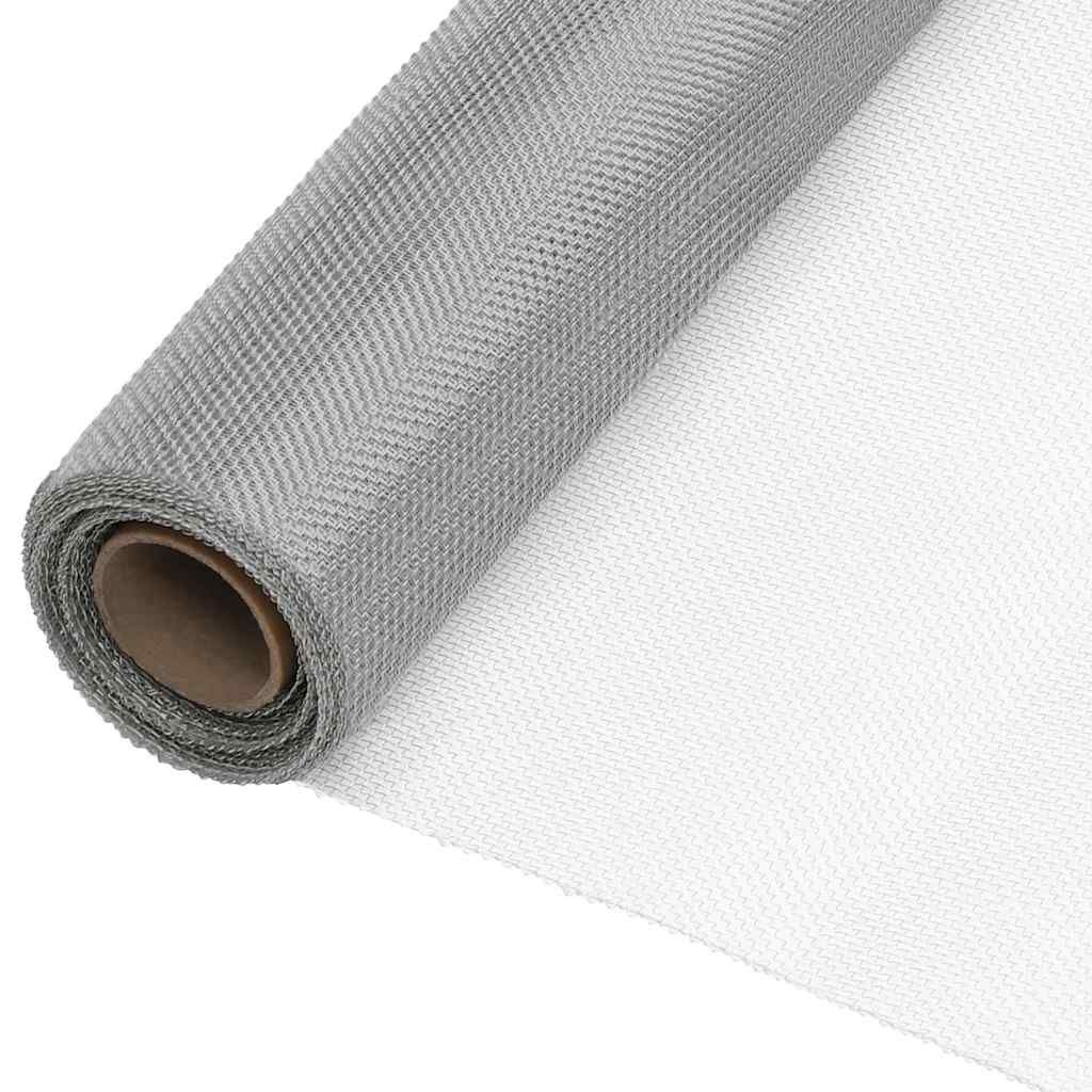 Recinzione in Rete in Acciaio Inossidabile 60x1000 cm Argento vidaXL