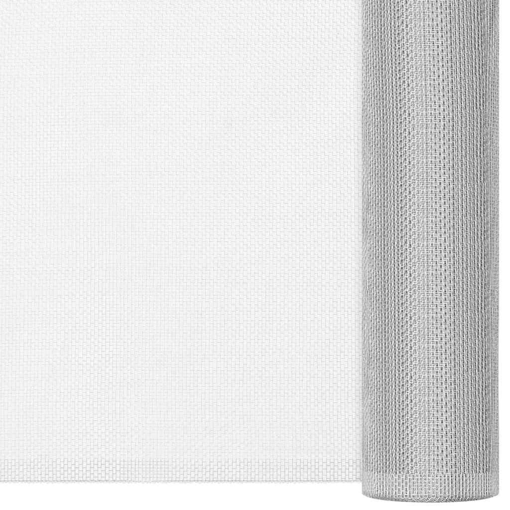 Zanzariera in Alluminio 112x2000 cm Argento vidaXL