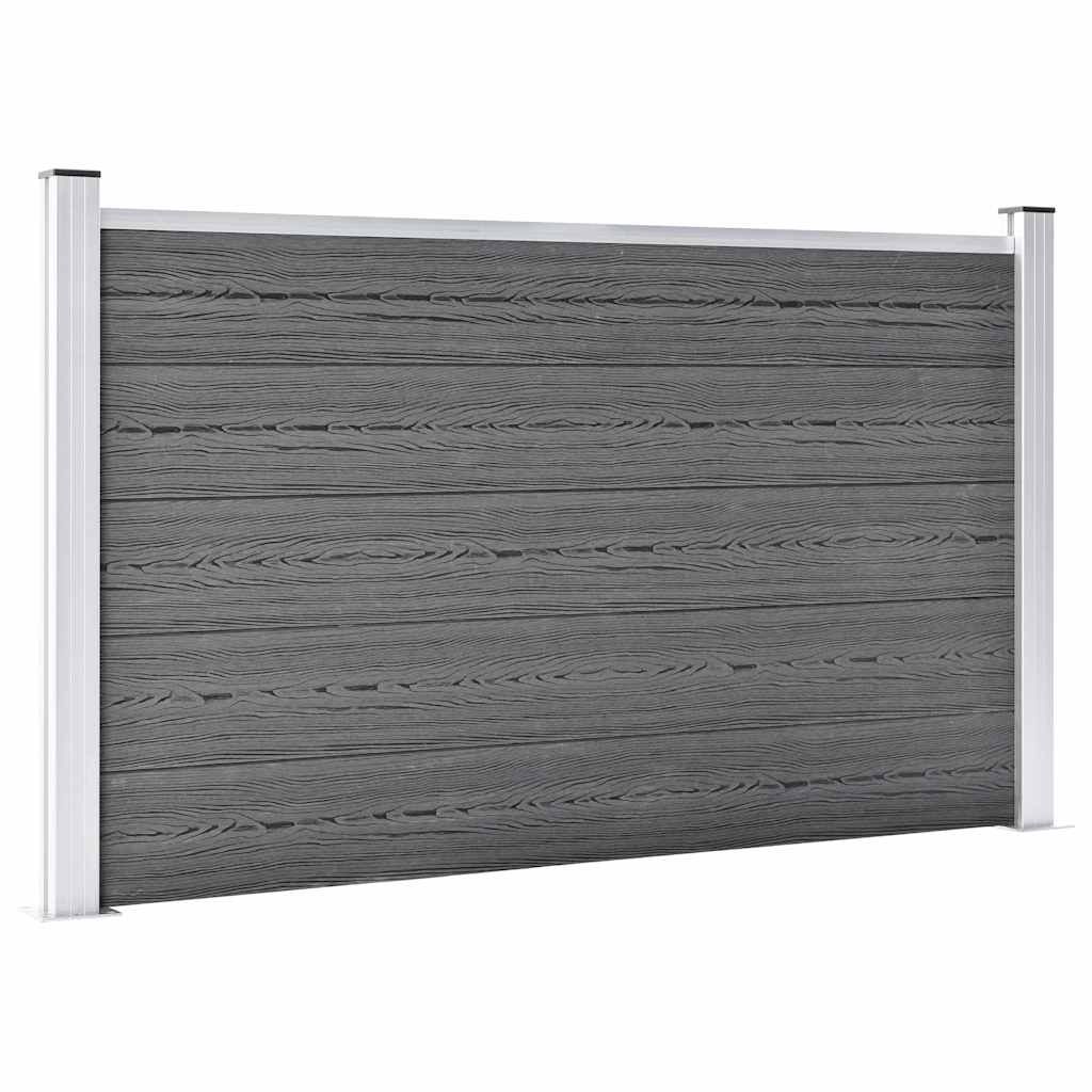 Recinzione da Giardino in WPC 872x106 cm Grigia vidaXL