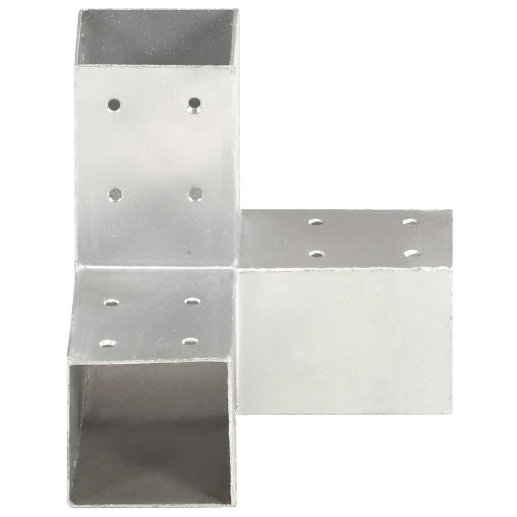 Connettore per Pali a Forma di Y in Metallo Zincato 71x71 mm vidaXL