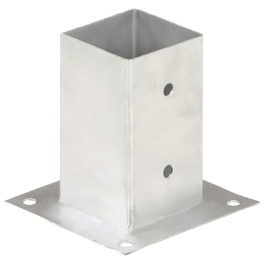 Ancoraggi Pali 4 pz in Metallo Zincato 81 mm vidaXL