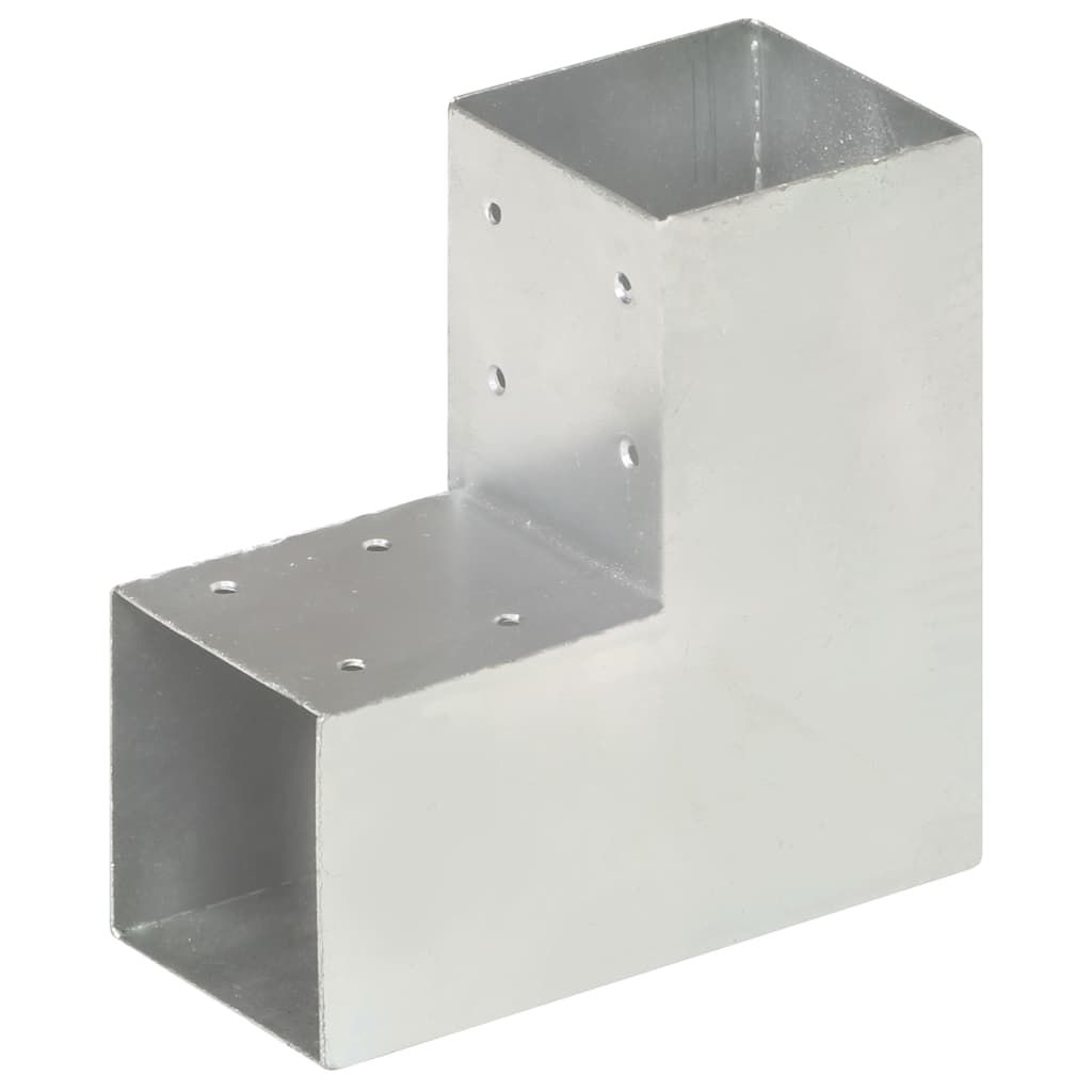 Connettori per Pali a Forma di L 4 pz Metallo Zincato 91x91 mm vidaXL