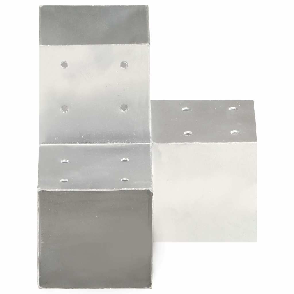 Connettore per Pali a Forma di Y in Metallo Zincato 101x101 mm vidaXL