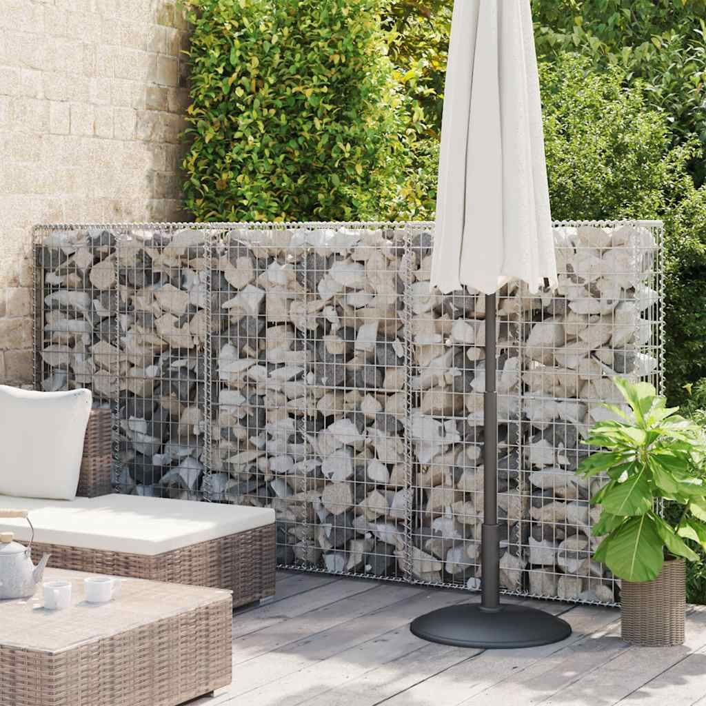 Gabbione con Copertura in Acciaio Zincato 300x50x150 cm vidaXL