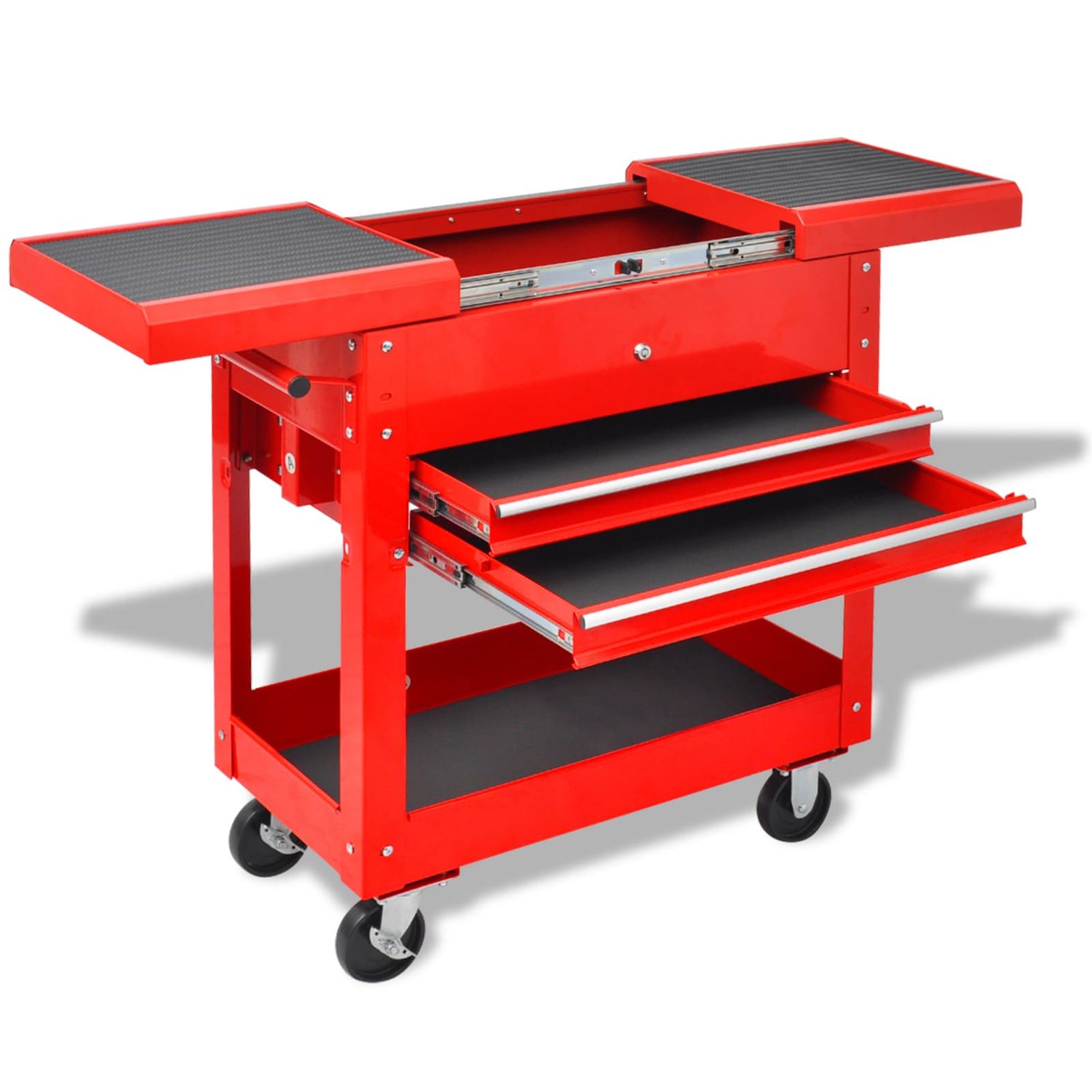 Carrello per Attrezzi Rosso 70.5 x 37 x 71 cm Acciaio vidaXL