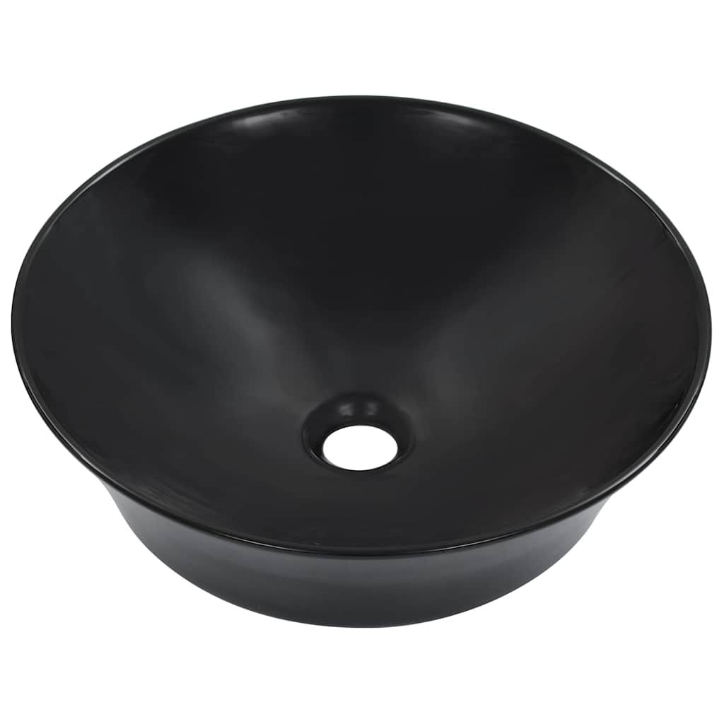 Lavandino 41x12,5 cm in Ceramica Nero vidaXL