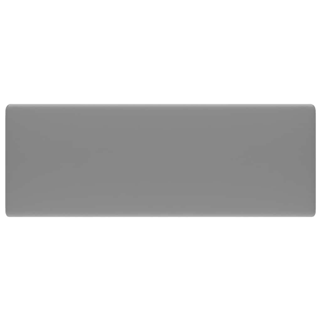 Lavabo con Troppopieno Cubico Grigio Opaco 41x41 cm in Ceramica vidaXL