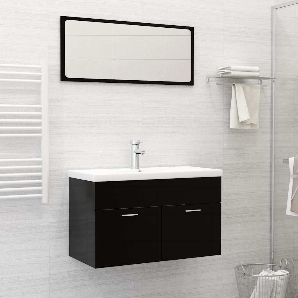Lavabo da Incasso con Rubinetto 81x39x18 cm in Ceramica Bianco vidaXL