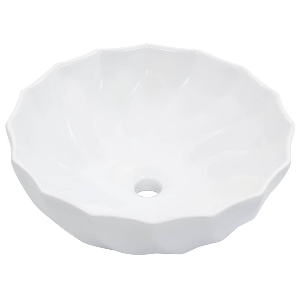 Lavandino 46x17 cm in Ceramica Bianco vidaXL