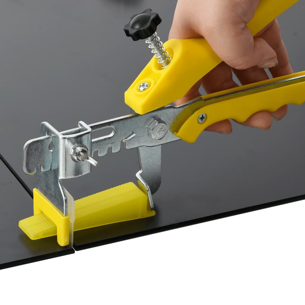Sistema di Livellamento Piastrelle 500 Cunei 2500 Clip 1,5 mm vidaXL