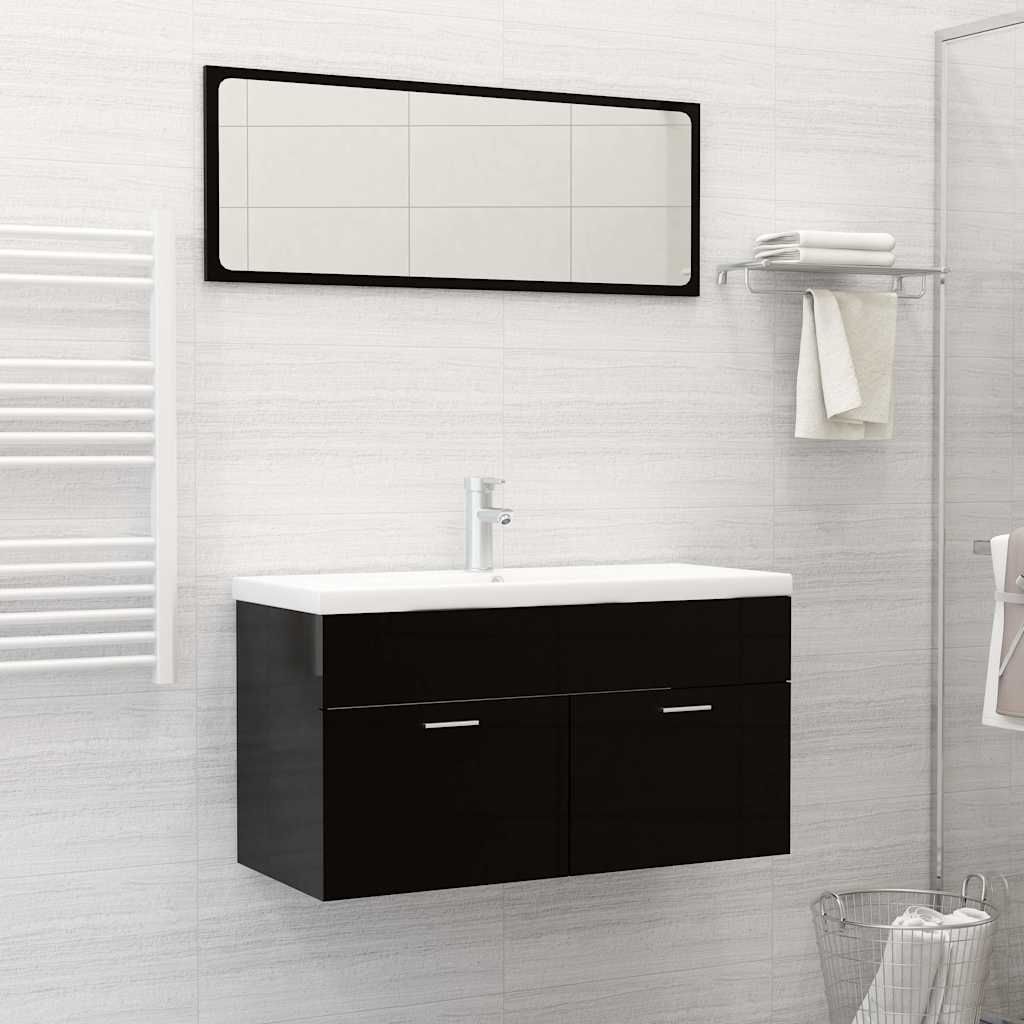 Lavabo da Incasso con Rubinetto 91x39x18 cm in Ceramica Bianco vidaXL