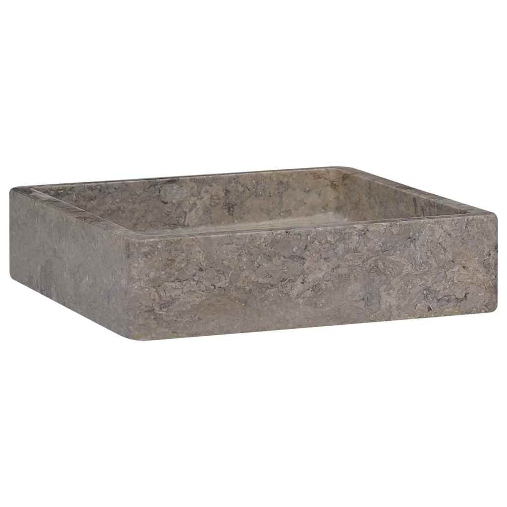Lavandino Grigio 40x40x10 cm in Marmo vidaXL
