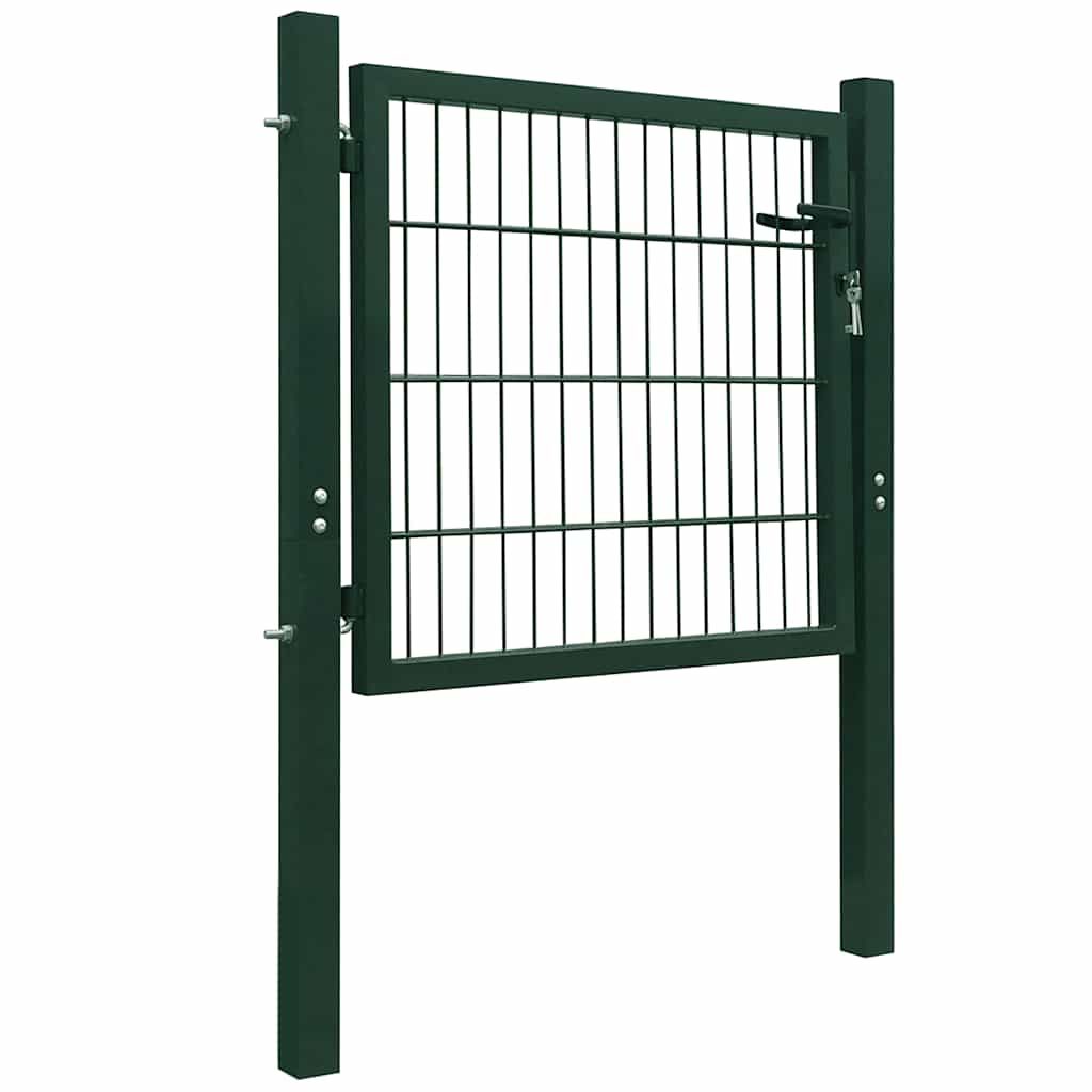 Cancello per Recinzione 2D (Singolo) Verde 100x80 cm vidaXL