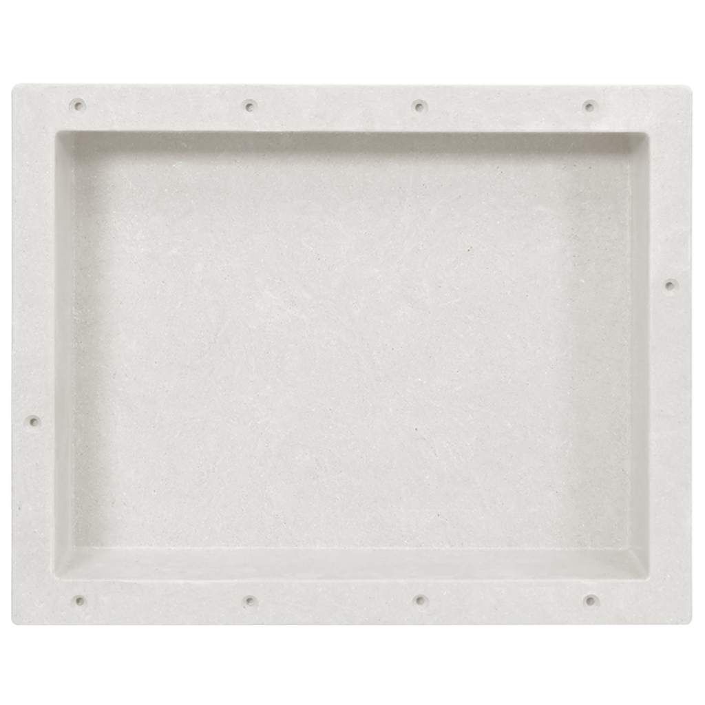 Nicchia da Doccia in Bianco Opaco 41x51x10 cm vidaXL