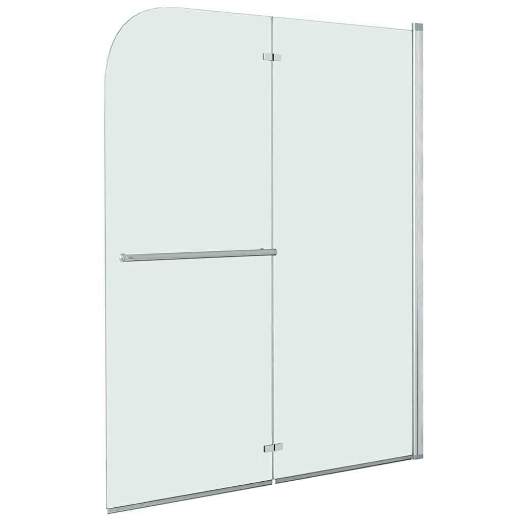 Box Doccia Pieghevole a Libro 2 Pannelli in ESG 120x140 cm vidaXL