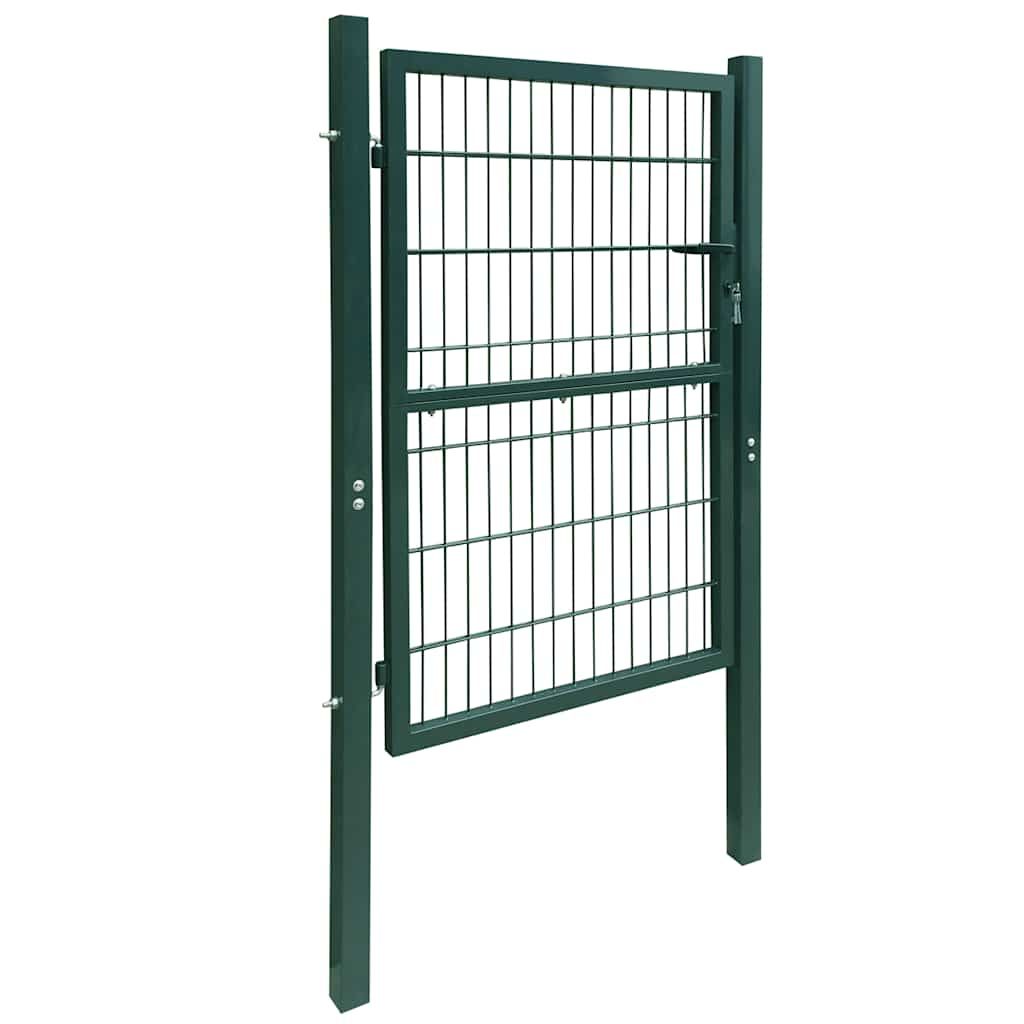 Cancello per Recinzione 2D (Singolo) Verde 100x120 cm vidaXL