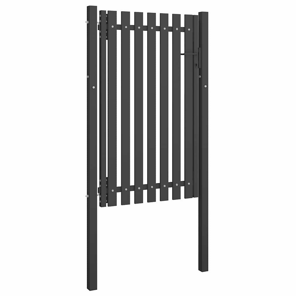 Cancello per Recinzione da Giardino in Acciaio 100x150 cm Antracite vidaXL