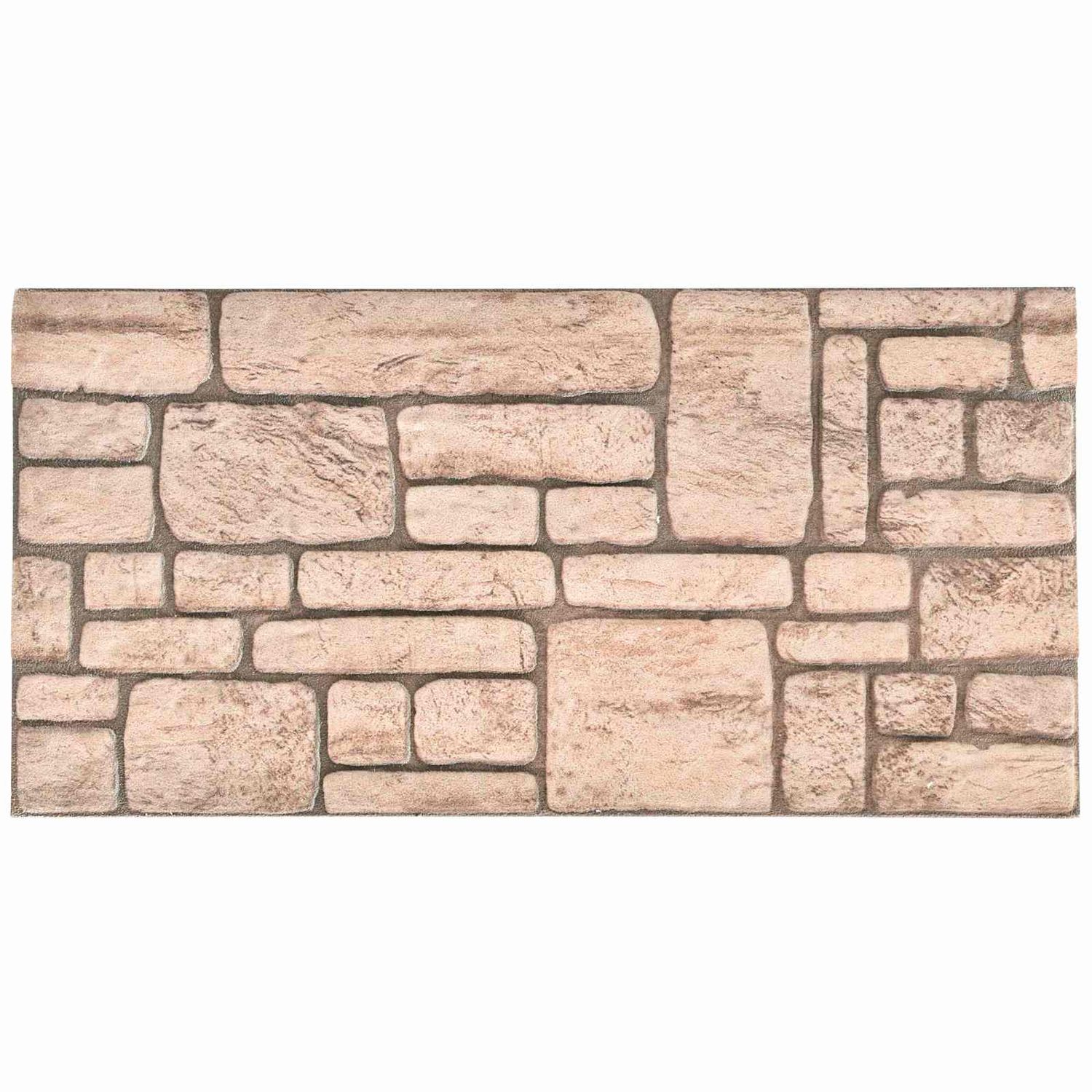 Pannelli da parete 10 pcs Beige 100 x 50 cm Schiuma EPS vidaXL