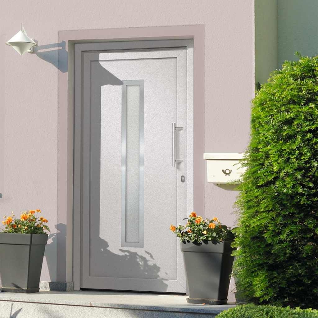 Porta di Ingresso Bianca 98x190 cm vidaXL