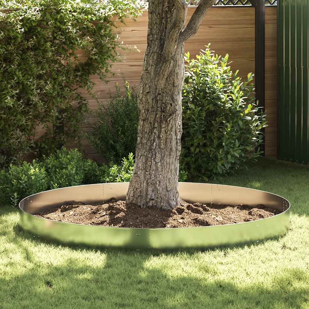 Pannelli Recinzione per Prato 15 pz Acciaio Zincato 100x20 cm vidaXL