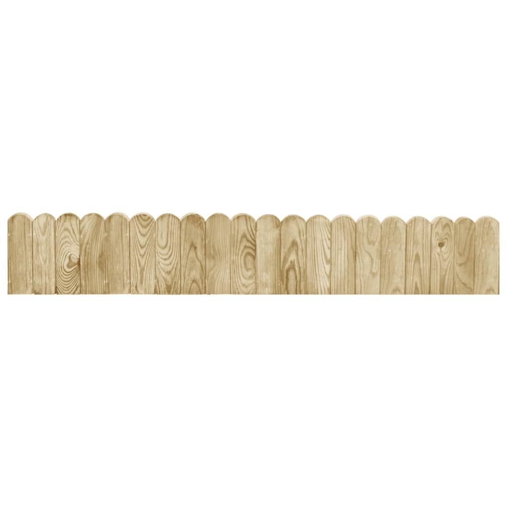 Rotoli di Bordura 3 pz 120 cm in Legno di Pino Impregnato vidaXL