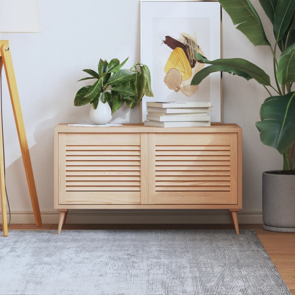Ante con Design a Lamelle 2 pz 39,5x49,4 cm in Legno di Pino vidaXL