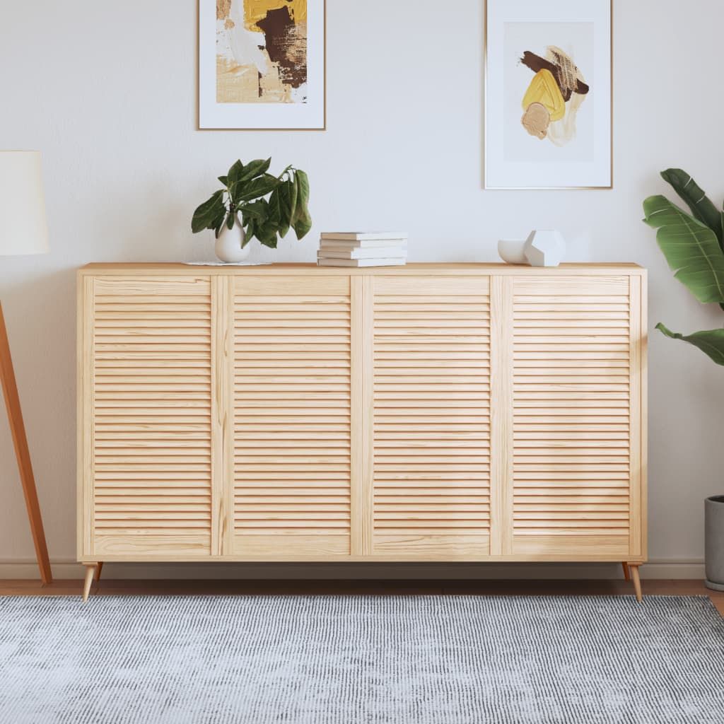 Ante con Design a Lamelle 4 pz 99,3x49,4 cm in Legno di Pino vidaXL