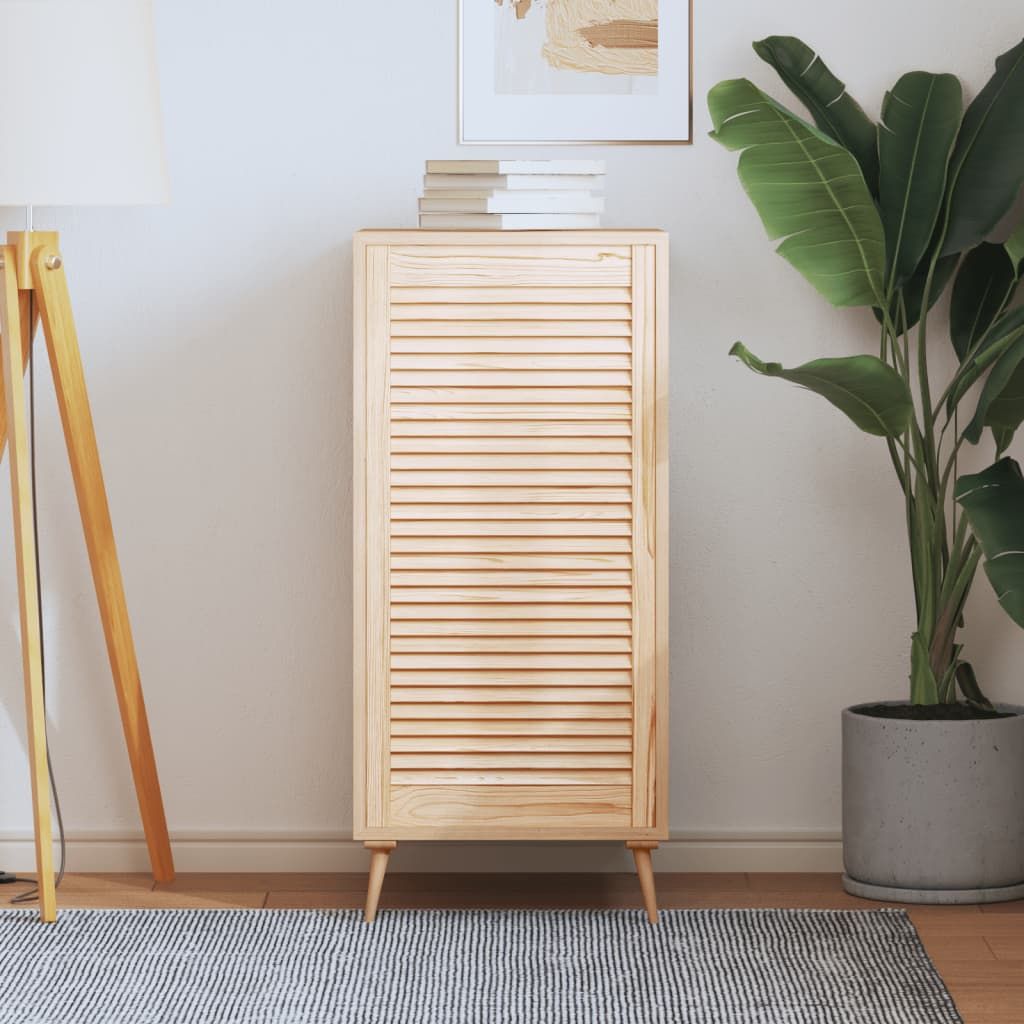 Anta con Design a Lamelle 99,3x49,4 cm in Legno di Pino vidaXL