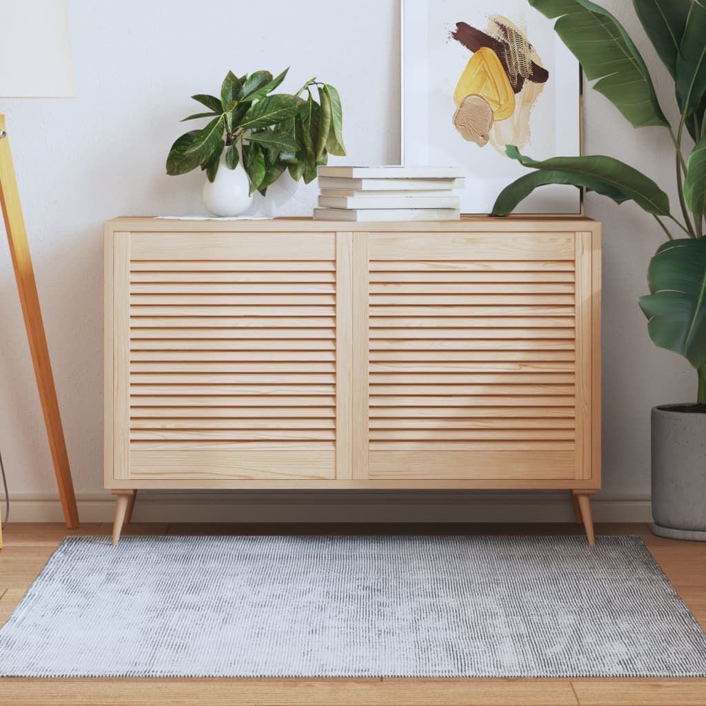 Ante con Design a Lamelle 2 pz 61,5x59,4 cm in Legno di Pino vidaXL
