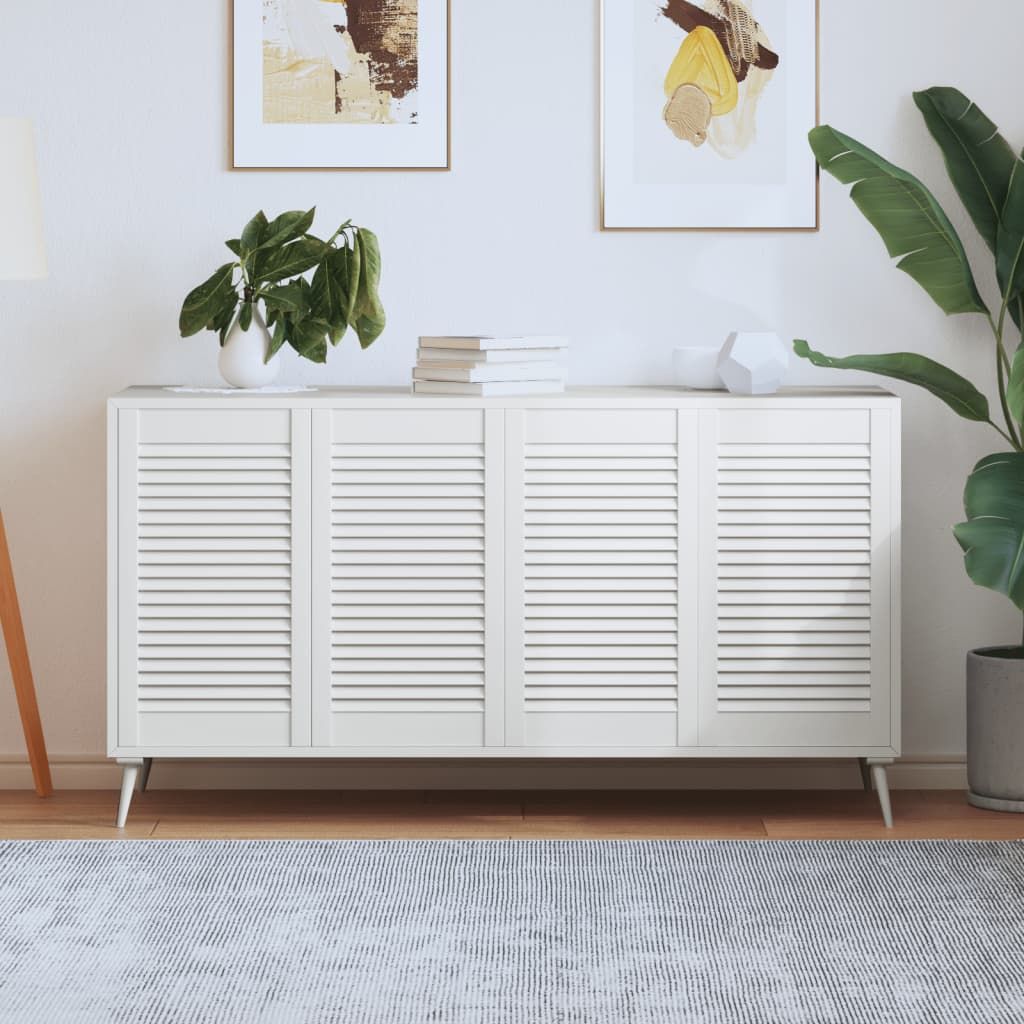Ante a Lamelle 4 pz Bianche 69x39,4 cm in Legno di Pino vidaXL