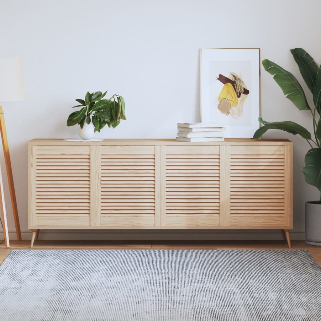 Ante con Design a Lamelle 4 pz 61,5x49,4 cm in Legno di Pino vidaXL