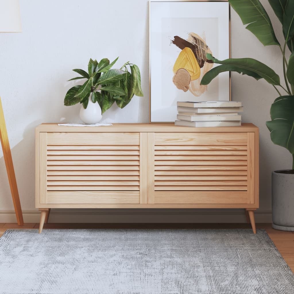 Ante con Design a Lamelle 2 pz 39,5x59,4 cm in Legno di Pino vidaXL