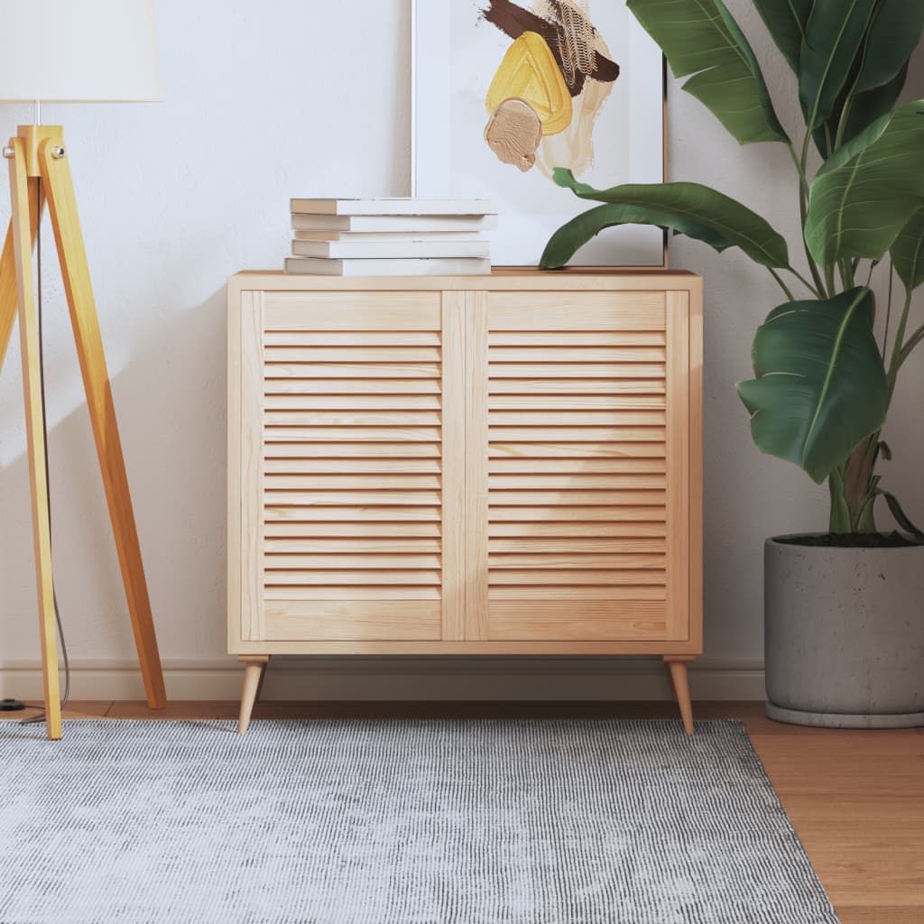 Ante con Design a Lamelle 2 pz 61,5x39,4 cm in Legno di Pino vidaXL