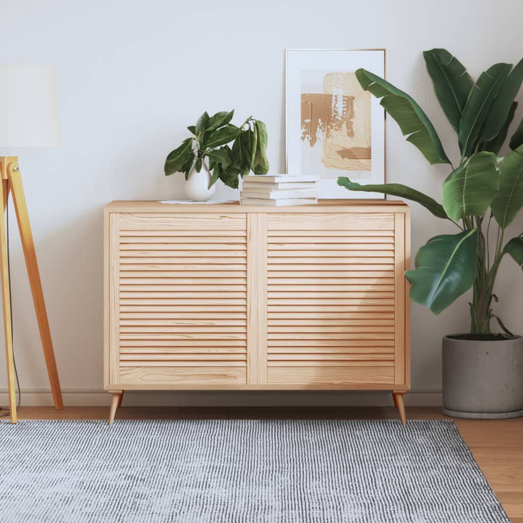Ante con Design a Lamelle 2 pz 69x59,4 cm in Legno di Pino vidaXL