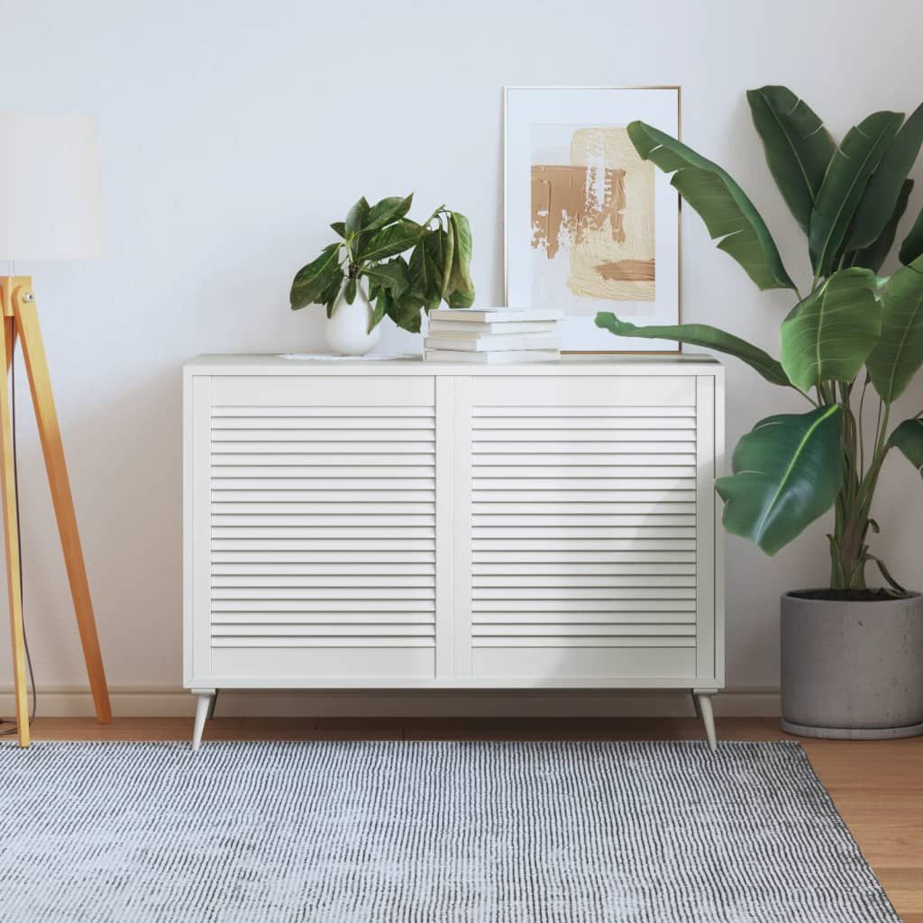 Ante a Lamelle Bianche 2 pz Bianche 69x59,4 cm Legno di Pino vidaXL