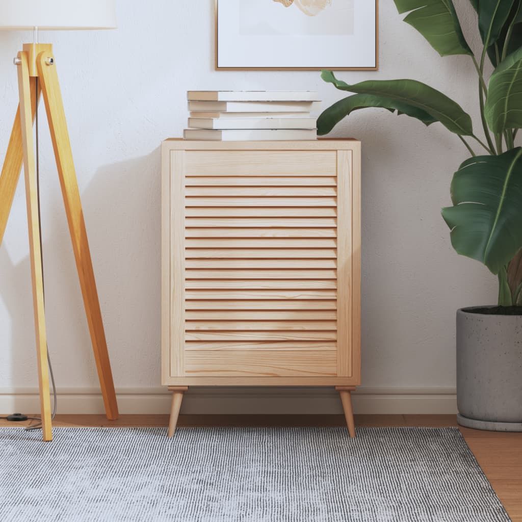 Anta con Design a Lamelle 61,5x49,4 cm in Legno di Pino vidaXL