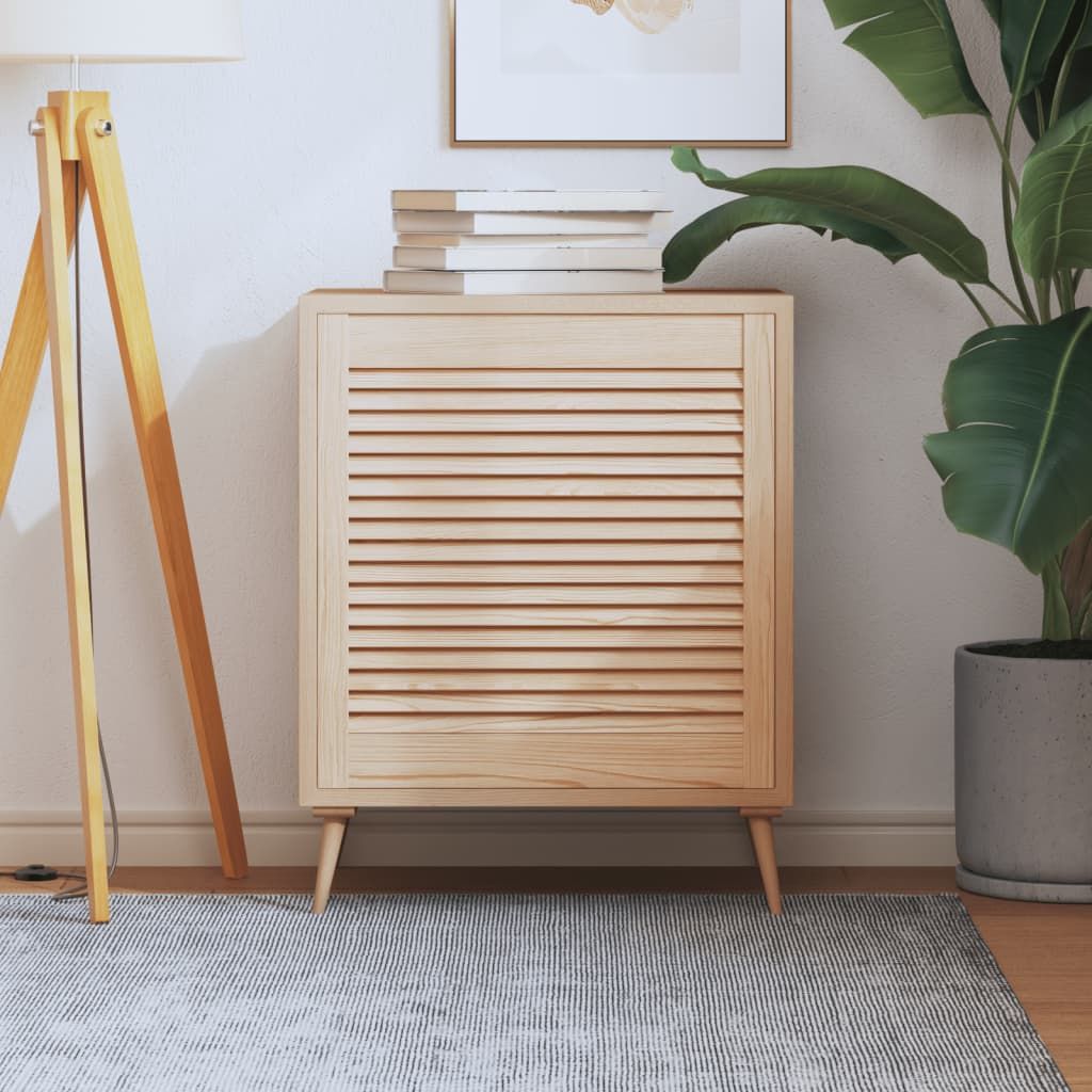 Anta con Design a Lamelle 61,5x59,4 cm in Legno di Pino vidaXL