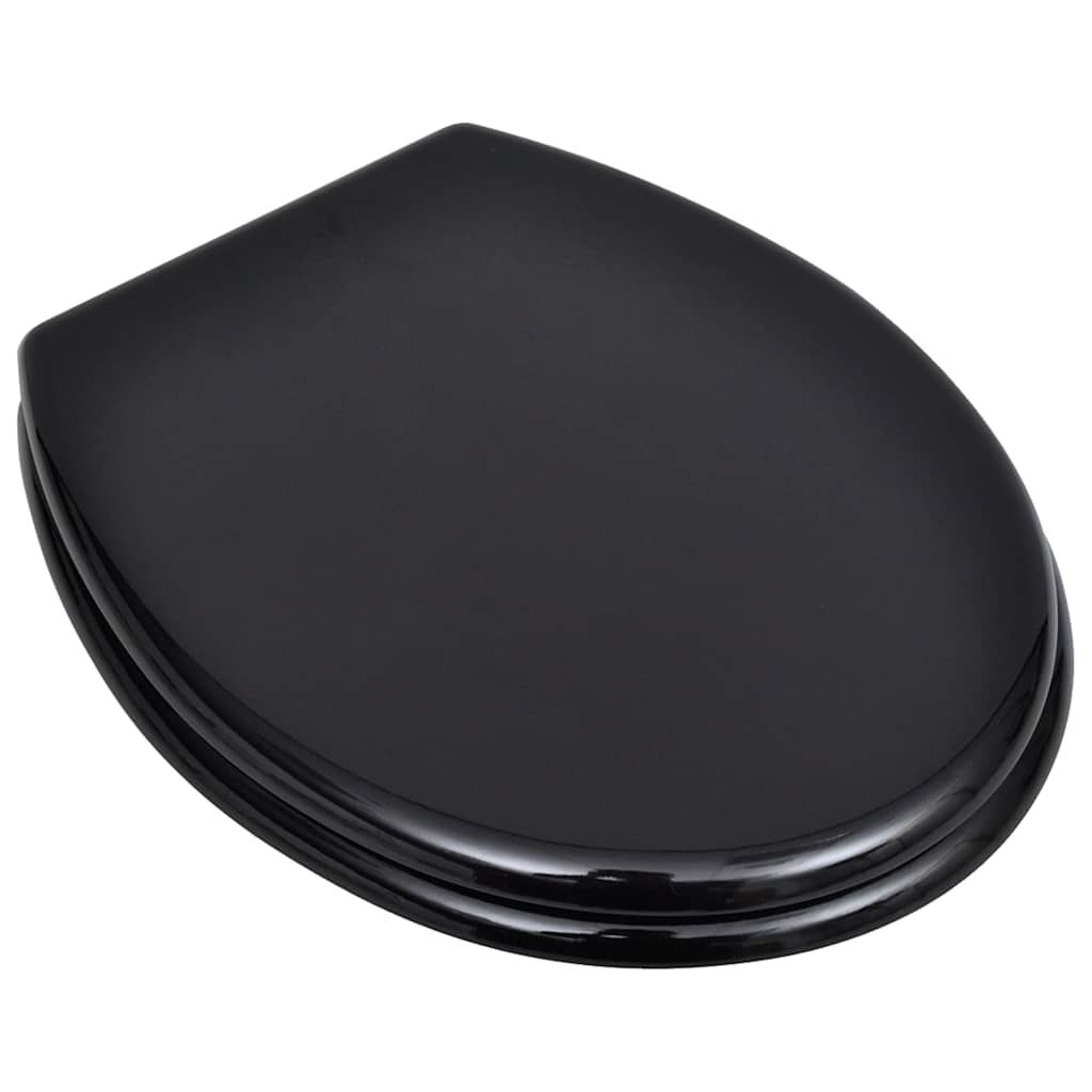 Tavolette WC con Coperchi 2 pz in MDF Nere vidaXL